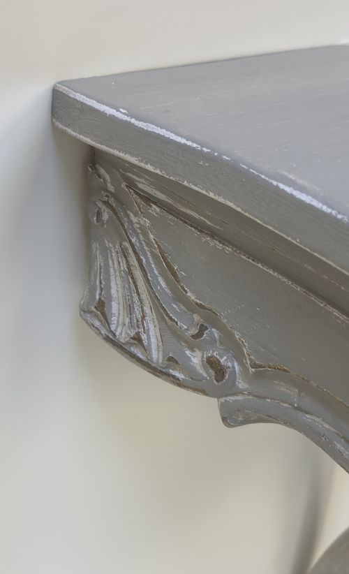 PAIR OF FRENCH WALL MOUNTED SIDE TABLES - ADDITIONAL PHOTO 5