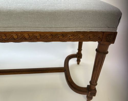 FRENCH DECORATIVE CARVED STOOL - ADDITIONAL PHOTO 3