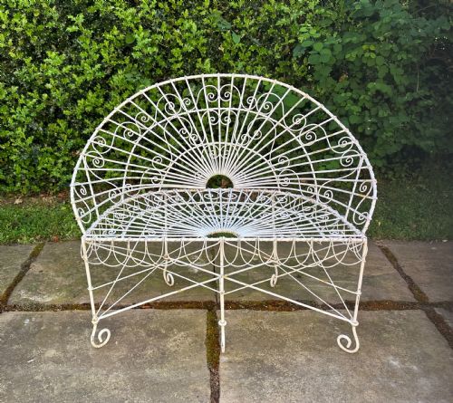 GARDEN BENCH WITH PAIR OF MATCHING CHAIRS - ADDITIONAL PHOTO 3