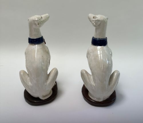 WONDERFUL PAIR OF ITALIAN MAJOLICA DOGS - ADDITIONAL PHOTO 7