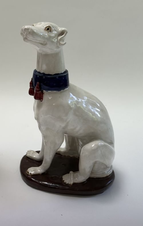 WONDERFUL PAIR OF ITALIAN MAJOLICA DOGS - ADDITIONAL PHOTO 8