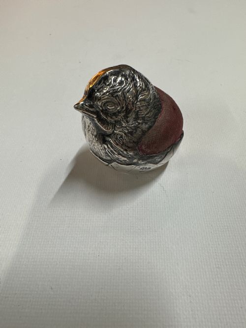 Exquisite early Silver pincushion marked Chester in superb condition for its age all original 