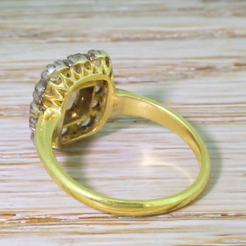 fig 3. Victorian 1.52 Carat Rose Cut & Old Cut Diamond Coronet Cluster Ring, circa 1890