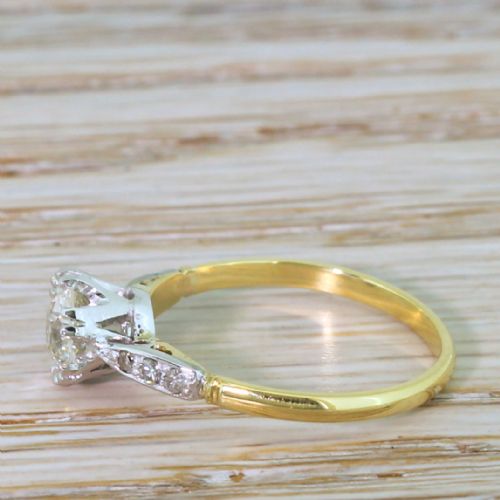 fig 2. Art Deco 0.60 Carat Old Cut Diamond Engagement Ring, circa 1940