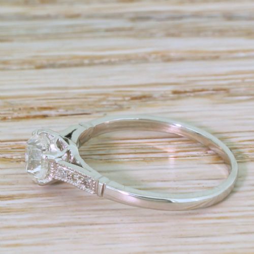 fig 2. Art Deco 1.01 Carat Old Cut Diamond Engagement Ring, circa 1920