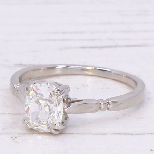 Vintage 1.01 Carat Old Cut Diamond Engagement Ring, circa 1930