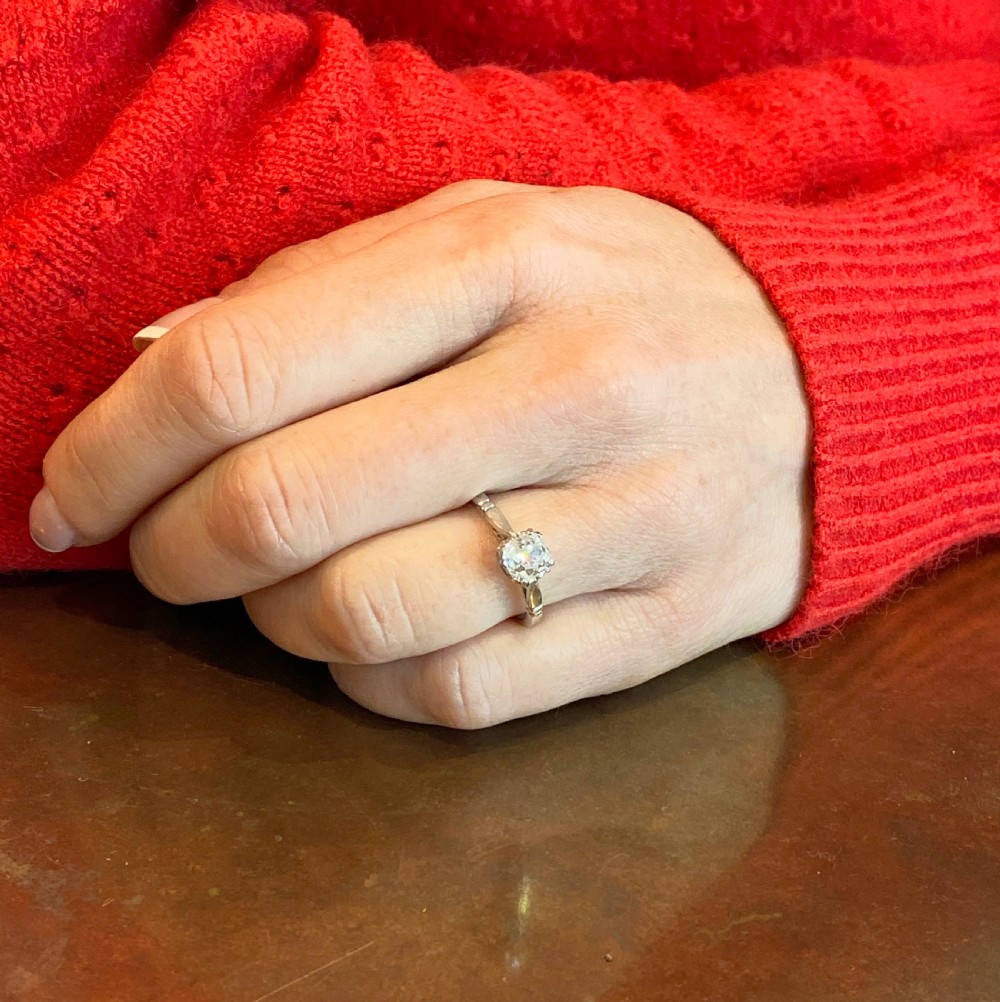 Art Dco 1.05 Carat Old Cut Diamond Engagement Ring, circa 1935
 View VII