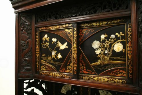 JAPANESE CARVED SHODANA CABINET - ADDITIONAL PHOTO 5