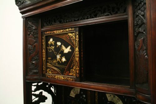 JAPANESE CARVED SHODANA CABINET - ADDITIONAL PHOTO 6