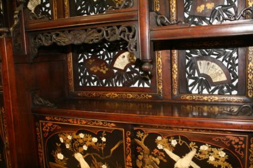 JAPANESE CARVED SHODANA CABINET - ADDITIONAL PHOTO 7