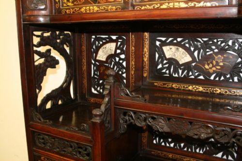 JAPANESE CARVED SHODANA CABINET - ADDITIONAL PHOTO 8
