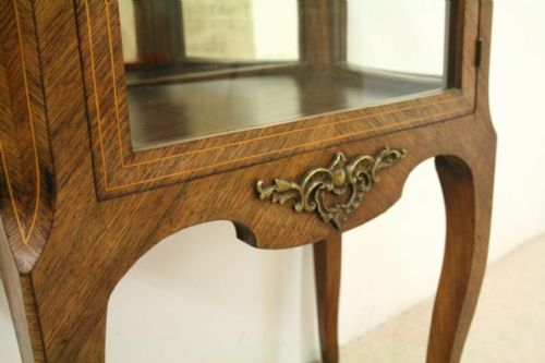 VICTORIAN ROSEWOOD VITRINEDISPLAY CAIBINET - ADDITIONAL PHOTO 4