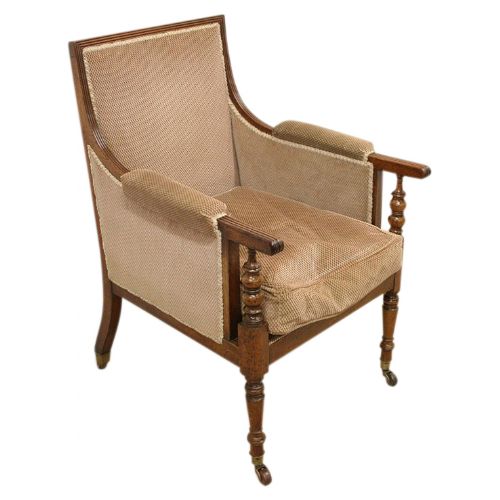 Regency Mahogany Library Chair
