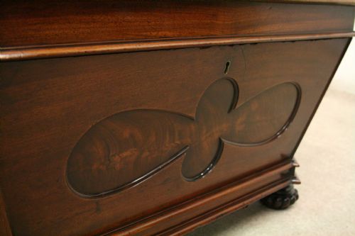 REGENCY SARCOPHAGUS MAHOGANY WINE COOLER - ADDITIONAL PHOTO 3