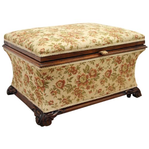 George IV Rosewood Ottoman/stool