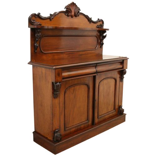 Victorian Mahogany Two Door Chiffonier