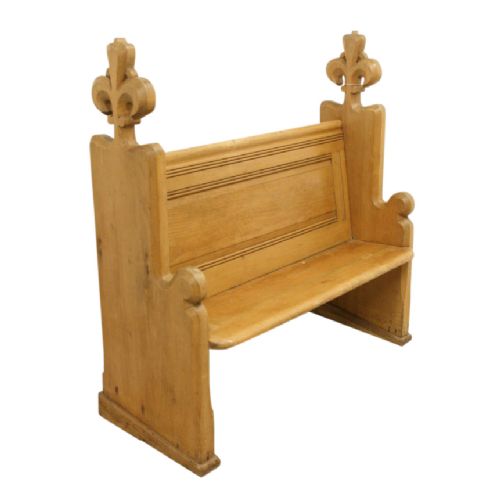 Victorian Pine Church Pew