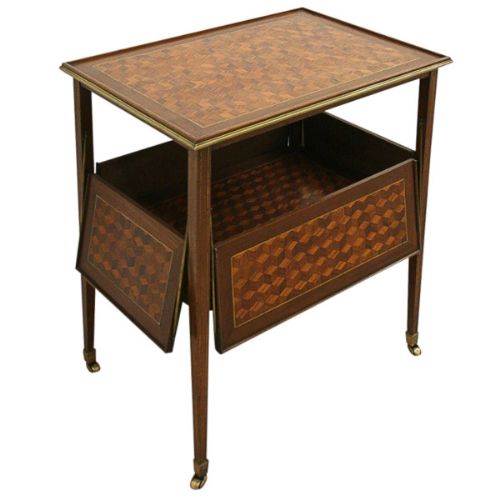 French Mahogany Two Tier Table