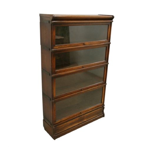 Globe Wernicke Style Oak Sectional/stacker Bookcase