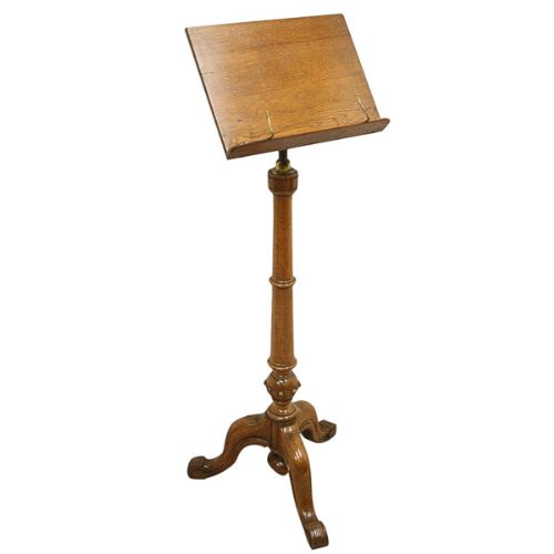Victorian Oak Book Stand/music Stand