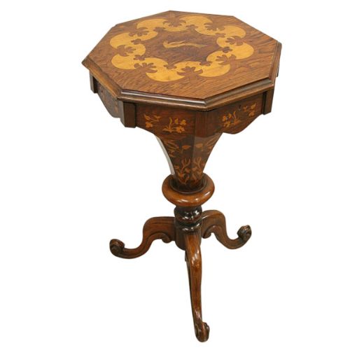 Victorian Marquetry Inlaid Workbox