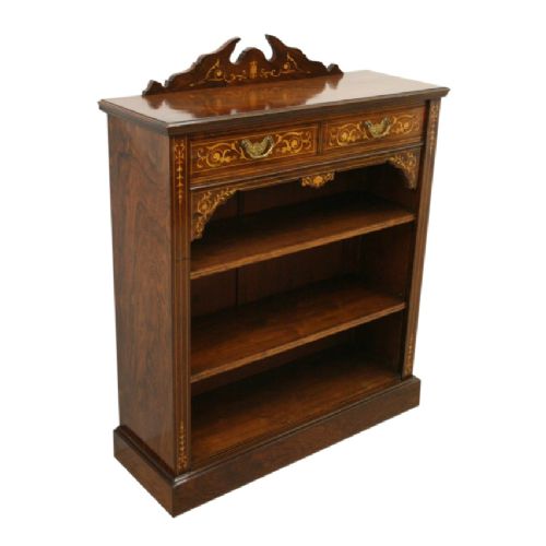 Sheraton Style Rosewood Open Bookcase