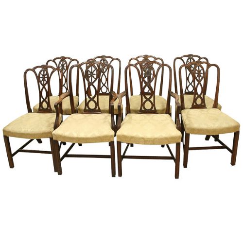 Set of 8 George III Style Mahogany Dining Chairs