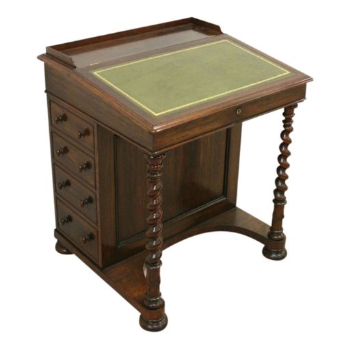 Early Victorian Rosewood Davenport