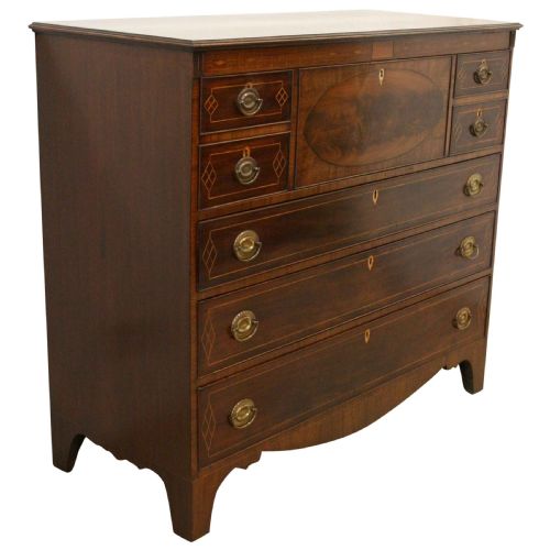 Georgian Scottish Secretaire Chest of Drawers