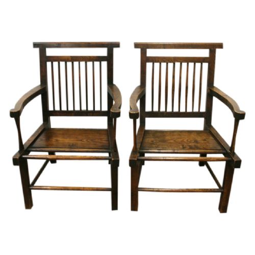 Pair of Elm Caithness Armchairs