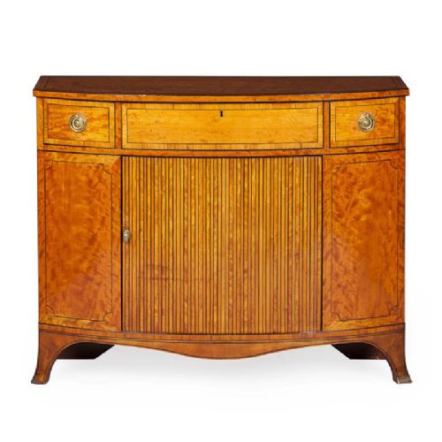George III Style Satinwood Side Cabinet