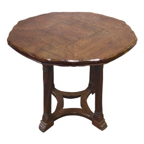 Octagonal Oak Side Table by Sir Robert Lorimer