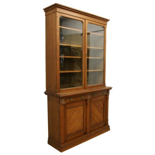 Wylie & Lochhead Oak Cabinet Bookcase