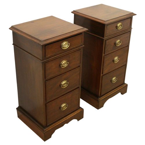 Pair of Mid Victorian Mahogany Bedside Cabinets