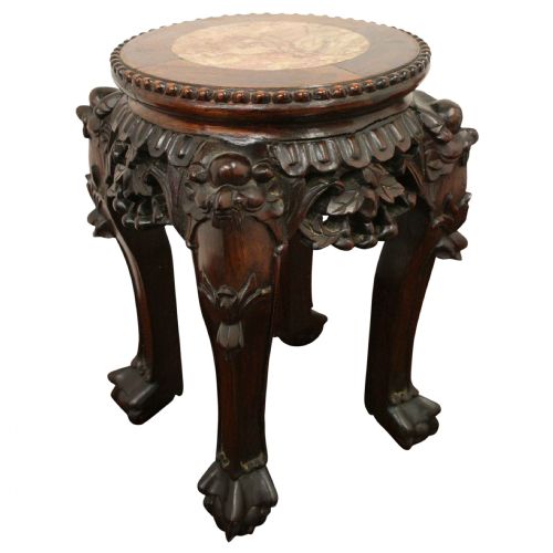 Small Chinese Marble Top Stand