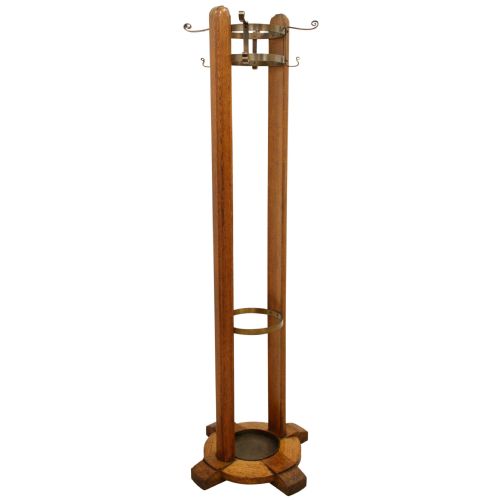 Art Deco Oak Hall Stand