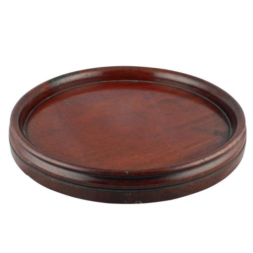 Large George III Mahogany Wine Coaster