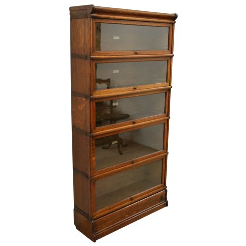 Globe Wernicke Oak Sectional/stacking Bookcse