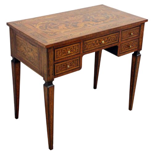Italian Marquetry Desk/side Table