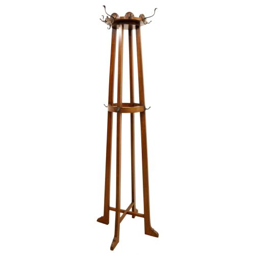 Art Nouveau Mahogany Hall Stand