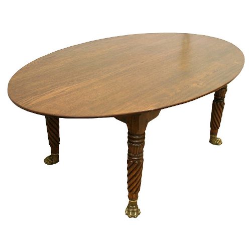 Late Georgian Elm Centre Table/dining Table