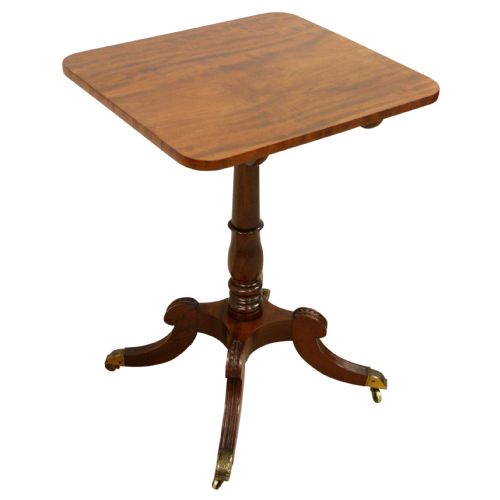 Late George IV Mahogany Snap Top Occasional Table