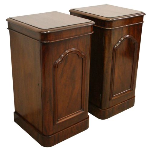 Pair of Victorian Mahogany Bedside Cabinets