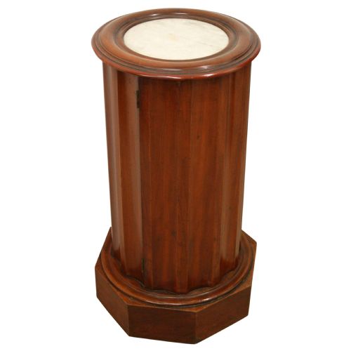 Victorian Mahogany Pedestal Bedside Cabinet