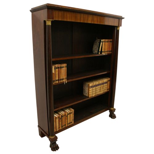 Swedish Empire Style Mahogany Open Bookcase