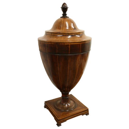 George III Mahogany Inlaid Cutlery Box/knife Box