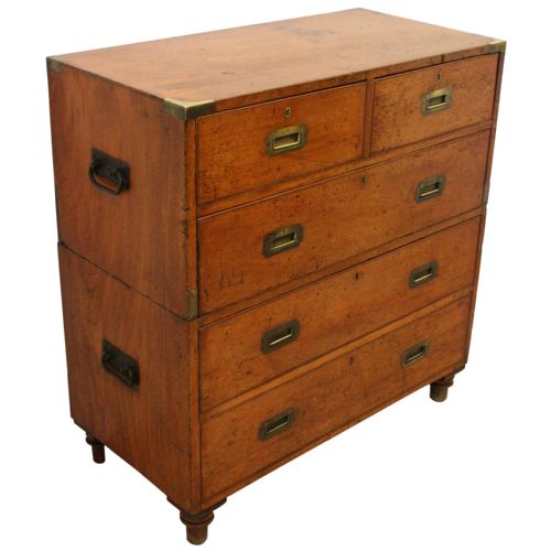 Victorian Mahogany Military Chest