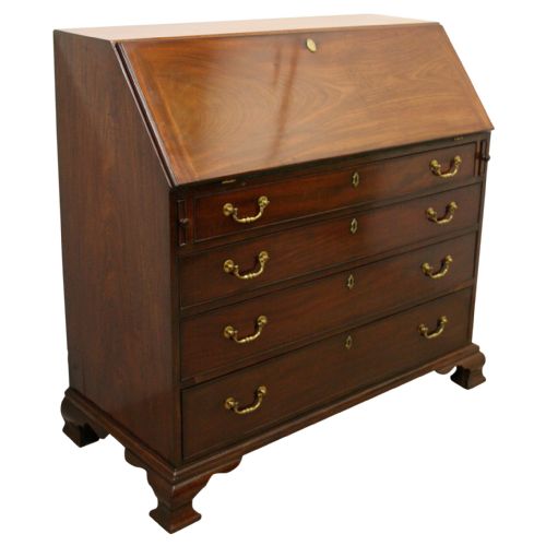 George III Mahogany Bureau