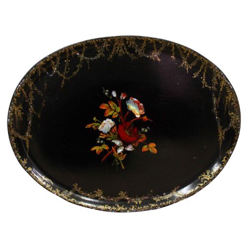 fig 2. Set of 3 Jennens and Bettridge Papier-Mâché Trays