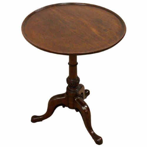 George III Mahogany Tripod Occasional Table